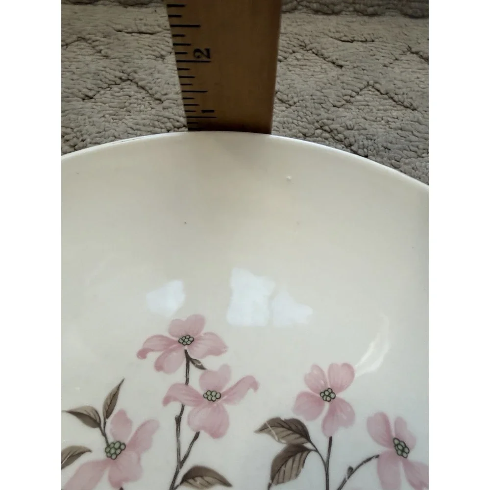 Edwin Knowles PINK DOGWOOD (GOLD TRIM) Dinner Plate